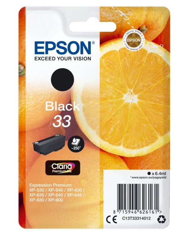 Tusz EPSON 33 Oranges 6.4ml BK C13T33314012