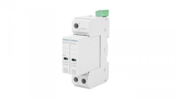 Ogranicznik przepięć C Typ 2 1P+N Uc 350V szerokość 24mm 20kA TN-S ze stykami sygn. SENTRON 5SD7422-1