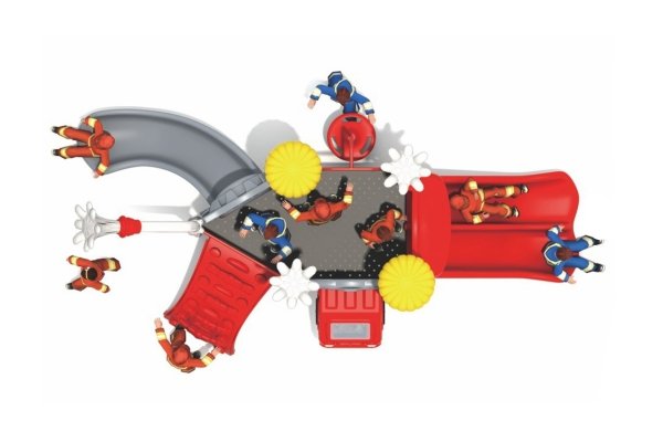 Plac zabaw Straż 02 – widok z góry, zestaw zabawowy dla szkół i placów publicznych