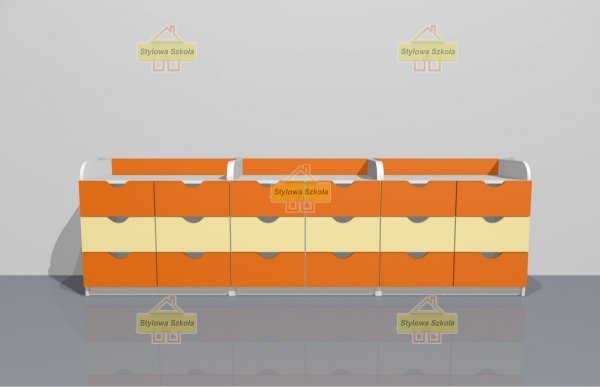 zestaw mebli przedszkolnych, meble przedszkolne, zestaw szafek do przedszkola, szafki przedszkolne, zestaw szafek przedszkolnych nr 2