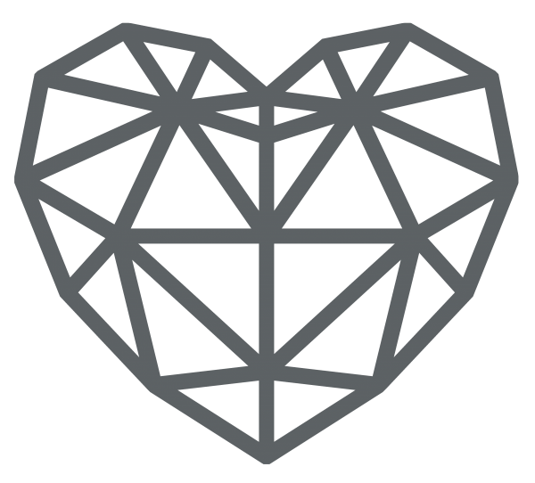 Serce Miłości - Dekoracja Geometryczna