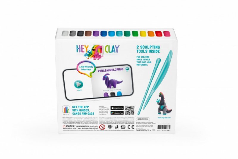 Tm Toys Masa plastyczna Hey Clay Zestaw Mega Dinozaury