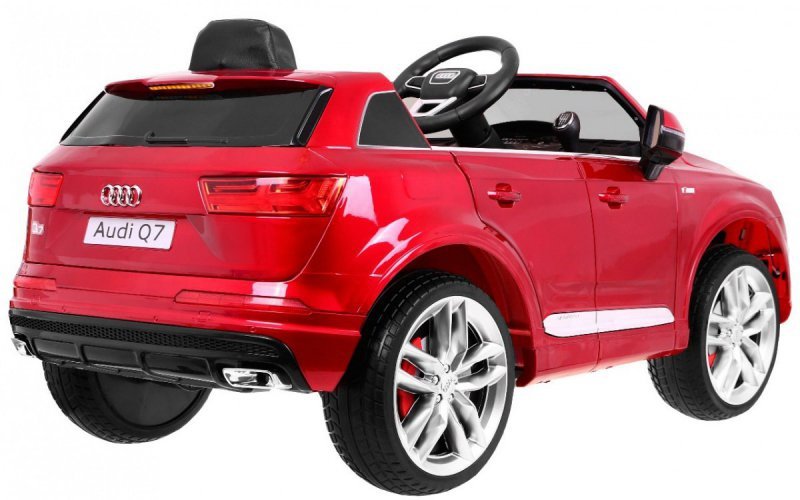 Audi Q7 Quattro S-Line na akumulator Lakier Czerwony SUV + Pilot