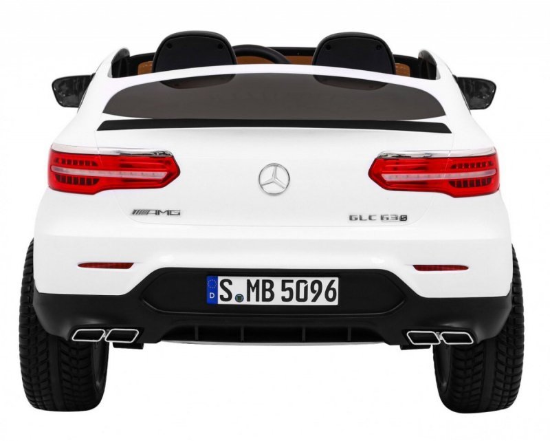 Auto Mercedes GLC 63S dla dzieci Biały SUV + Napęd 4x4