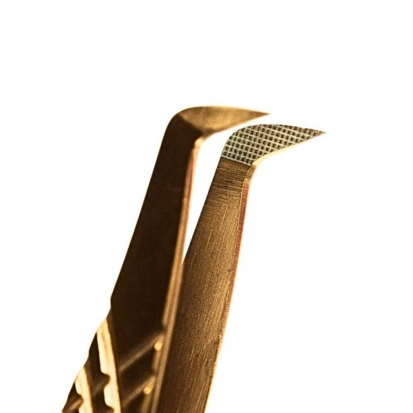 Pęseta do rzęs Noble Gold PRO 2