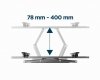 GEMBIRD UCHWYT ŚCIENNY LCD 37-70 VESA MAX 600 X 400MM, DO 35KG