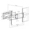 MACLEAN UCHWYT DO TV EKONOMICZNY 60-120 120KG VESA 900X600 MC-482