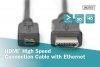 Digitus Kabel połączeniowy HDMI HighSpeed z Ethernetem 4K 60Hz UHD Typ HDMI A/HDMI D M/M 2m Czarny