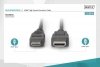 Digitus Kabel połączeniowy HDMI HighSpeed 1080p 60Hz FHD Typ HDMI A/HDMI C M/M 3m Czarny