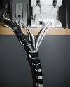 Maclean Osłona maskująca na kable MCTV-686S (14.6*16mm) 3m spirala Srebrna