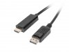 Lanberg Kabel DisplayPort - HDMI M/M 1M czarny