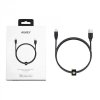 AUKEY CB-AL2 Black nylonowy kabel Quick Charge Lightning-USB | 2m | certyfikat MFi Apple