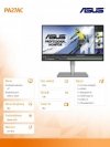 Asus Monitor 27 PA27AC IPS WQHD 2560x1440 400nit HDR10 sRGB Thunderbolt3 HDMI DP 2xUSB-C 3xUSB3.0 GŁOŚNIK PIVOT REG.WYS. 3Y PUR 