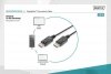 Digitus Kabel połączeniowy DisplayPort z zatrzaskami 1080p 60Hz FHD Typ DP/DP M/M czarny 1m