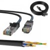 Extralink Kabel sieciowy LAN Patchcord CAT.5E FTP 1m foliowana skręcona para, miedziany