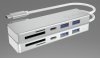 IcyBox HUB USB 3.0 typu C z 3 portami USB i czytnikiem  kart pamięci IB-HUB1413-CR