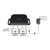 LogiLink Splitter 1 do 2x HDMI 2.0b 4K, z uchwytem montażowym