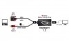 Delock Adapter DVI-D(M) (24+1) SINGLE LINK+zasilanie