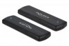 Delock Obudowa zewnętrzna USB Type-C na M.2 NVMe PCIe lub SATA SSD - Beznarzędziowa