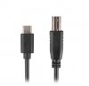 Lanberg Kabel  USB-C(M)->USB-B(M) 2.0 1.8m czarny
