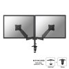 Neomounts Uchwyt biurkowy podwójny LCD FPMA-D950D BLACK