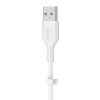 Belkin Kabel BoostCharge USB-A do Lightning silikonowy 3m, biały