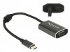 Delock Adapter USB C(M)-VGA(F) 20cm 62989 Czarny