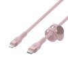 Belkin Kabel BoostCharge USB-C/Lightning Silikonowy w oplocie 1m różowy