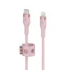 Belkin Kabel BoostCharge USB-C/Lightning Silikonowy w oplocie 2m różowy