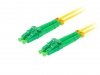Lanberg Patchcord światłowodowy Sm Lc/Apc-Lc/Apc Duplex 3.0Mm 2M żółty