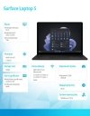 Microsoft Surface Laptop 5 Win11Pro i5-1245U/16GB/256GB/13.5 Black R7B-00032