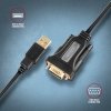 AXAGON ADS-1PQN Adapter USB 2.0 > RS-232 Port szeregowy, 1,5m kabel, chip FTDI