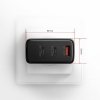 AXAGON ACU-DPQ100 Ładowarka sieciowa GaN 100W, 3x port (USB-A + dual USB-C) PD3.0/QC4+/PPS/Apple Czarna