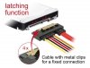 Delock Kabel SATA DATA III(6GB/S) 22PIN(F) - SATA 7PIN(F)+2PIN(F) 10cm 5V