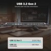 Digitus Stacja dokująca USB-C 12 portowa, max. 8K/30Hz z HDR, HDMI, DP, max. 3 monitory (MST), USB-C 3.2 Gen2, Gigabit Ethernet,