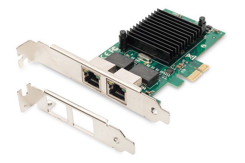 Exist Decay Someday Digitus Karta sieciowa przewodowa PCI Express 2x RJ45 Gigabit 1 10 1000Mbps  Low Profile - PCI - karty sieciowe - Sieci przewodowe - Sieci - DRUKARKI  KOMPUTERY AKCESORIA