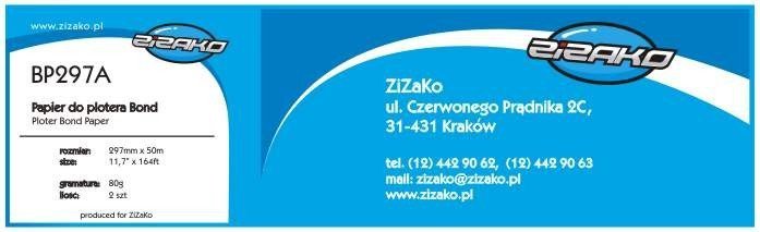 Papier w roli do plotera Yvesso Bond 297x50m 80g BP297A