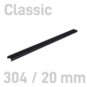 Grzbiety kanałowe MetalBind- O.CHANNEL Classic Czarny - 304/20 mm - 10 sztuk