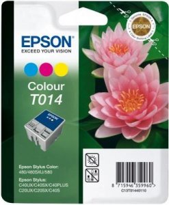 Wkład kolorowy do Epson Stylus Color 480/580/C20SX/C40UX. Wydajność: 190 stron. T014