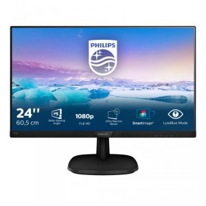 Monitor Philips 243V7QDAB/00 (23,6; IPS/PLS; FullHD 1920x1080; HDMI, VGA; kolor czarny)