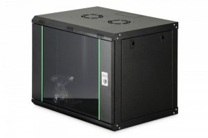 Digitus Szafa sieciowa wisząca Dynamic 19 9U rack 474x600x450mm, drzwi szyba, czarna, niezłożona, 60kg