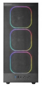 TACENS Obudowa MARS MC-NEBULA BLACK ATX 4xARGB fans