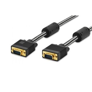EDNET Kabel połączeniowy VGA 1080p 60Hz FHD Typ DSUB15/DSUB15 M/M nylon 1,8m