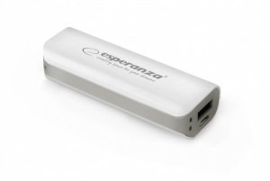 Esperanza POWER BANK JOULE 2200mAh biało-szary