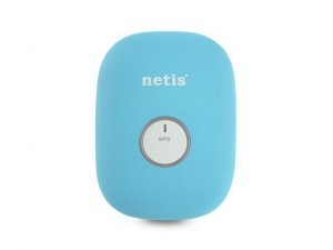 NETIS Repeater WiFi N300+RJ45 niebieski
