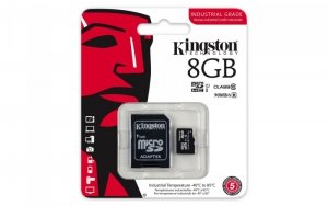 Kingston microSD 8GB CL10 UHS-I 90/20MB/s Industrial