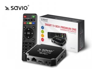 Elmak Odtwarzacz multimedialny SAVIO TB-P01 Smart TV Box Premium