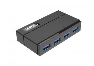 Unitek Hub 4x USB 3.0 z funkcją ładowania, czarny; Y-HB03001