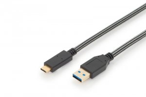 EDNET Kabel połączeniowy USB 3.1 Gen.2 SuperSpeed+ 10Gbps Typ USB C/USB A M/M czarny 1m