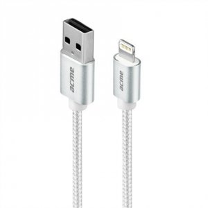 ACME Europe Kabel 1m Lightning MFi - USB Typ-A (srebrny) CB2021S